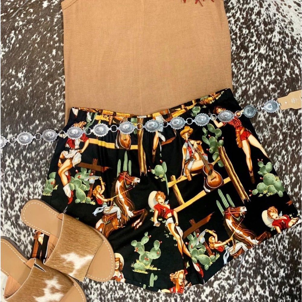 Vintage Cowgirl Shorts